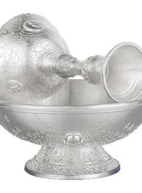 S990纯银护法杯紫铜供杯供茶杯