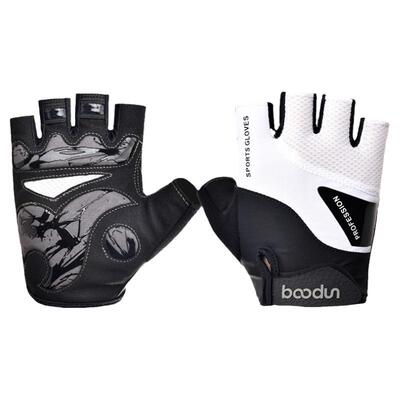 boodun骑行手套公路山地车装备半指男女自行单车手套防滑透气夏季