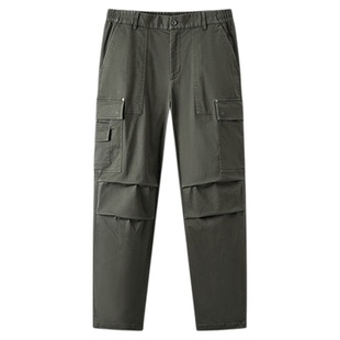 王安宇商场同款森马宽松直筒裤2025秋冬新款户外山系工装裤子男