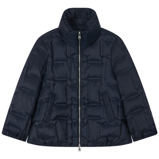 曼德诗短款羽绒服2025冬季新款时尚90绒宽松显瘦纯色立领保暖外套