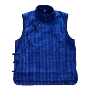 【旧梦】素荷原创 土布老粗布女款成人马甲旗袍上衣 限量款