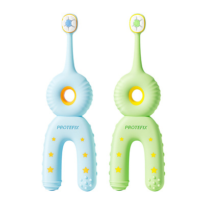 儿童牙刷0到3岁软毛磨牙咬胶一体