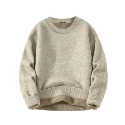 真维斯2025冬季新款加绒毛衣男款