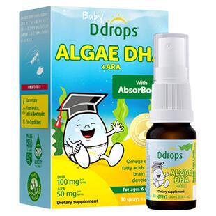 Ddrops滴卓思DHA藻油婴儿专用婴幼儿童宝宝海藻官方旗舰店正品