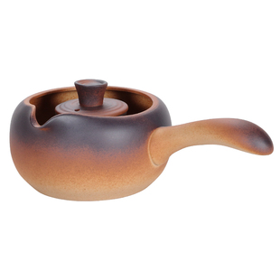 明火煮茶壶套装单茶壶侧把壶电陶炉陶壶家用粗陶土围炉煮茶器室内