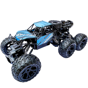 超大号遥控合金六驱越野车充电动灯光喷雾六轮攀爬车儿童玩具赛车