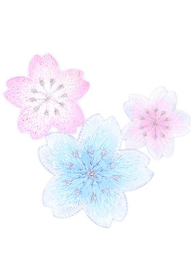 少女心刺绣直接贴装饰花布