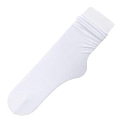 夏季薄款女堆堆中筒袜美腿塑形