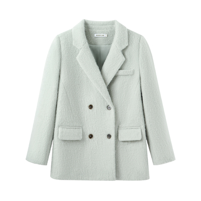 Even一雯【韩剧女一】韩系高智感秋冬含羊毛厚款精致毛呢西装外套