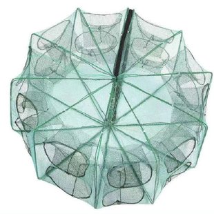 加厚折叠八角鱼笼虾笼鱼网抓泥鳅渔网抓鱼黄鳝折叠耐用捕鱼网笼