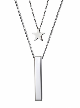 欧美HIPHOP潮人嘻哈钛钢新款项链