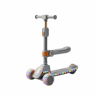 新款品质儿童滑板车3到6岁到12岁折叠滑轮车滑滑车静音轮音乐灯光