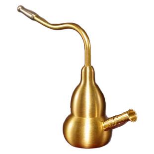 黄铜葫芦水烟壶两用型便携式水烟斗旱烟水烟袋烟嘴过滤器带水老式
