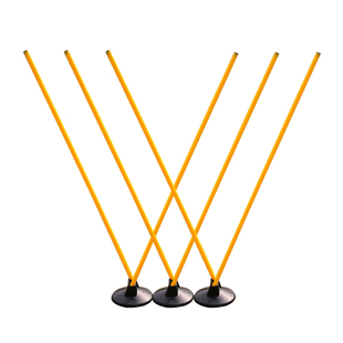 蛇形跑标志杆足球中考体育篮球绕杆三孔加粗障碍杆足球绕杆标志杆