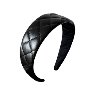 钟楚曦同款菱格高颅顶发箍女款时尚百搭宽边头箍秋冬头饰外戴发卡