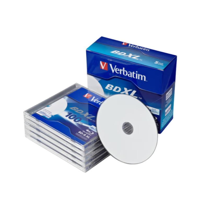Verbatim威宝100GB蓝光光盘大容量BDXL单面3层可打印4X空白刻录盘