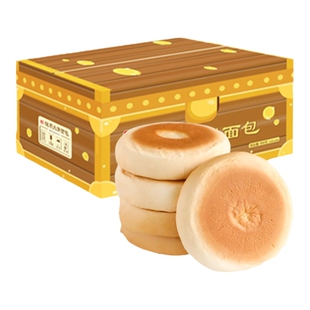 桃李钱币大饼面包豆沙馅面包夹心大饼营养早餐糕点休闲食品整箱