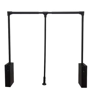 衣柜升降挂衣杆下拉式衣柜内手动升降式柜内衣橱伸缩衣杆铝合金