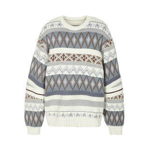 [商场同款]速写男装2025冬季新品长袖毛衫圆领提花设计9PA310470