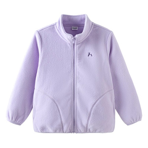 森马儿童童装外套春装夹克男童女童幼童百搭休闲上衣保暖摇粒绒