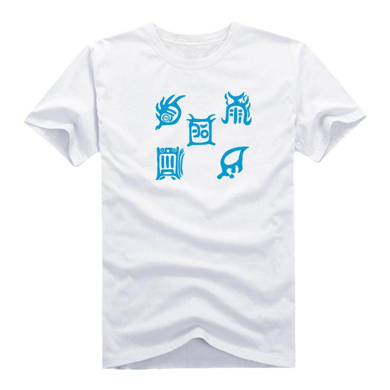 中国风短袖潮流五岳真形图T恤