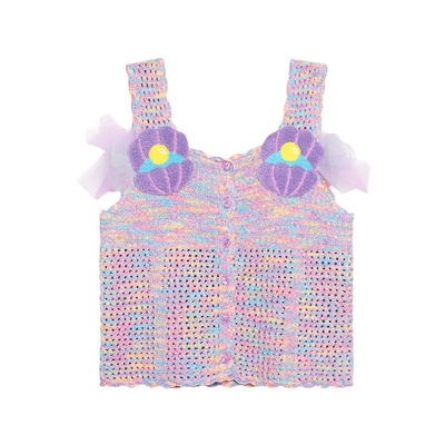 pocoblush人鱼贝壳凉感针织套装