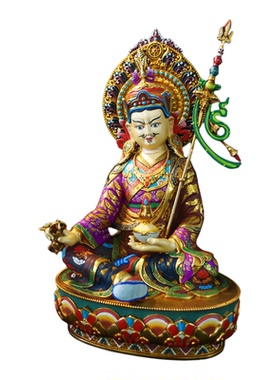 紫金莲黄铜藏式手工莲花生