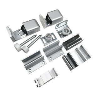 自动移门玻璃有框门铝合金木门铁栅栏门防风摆定位器重叠门止摆器