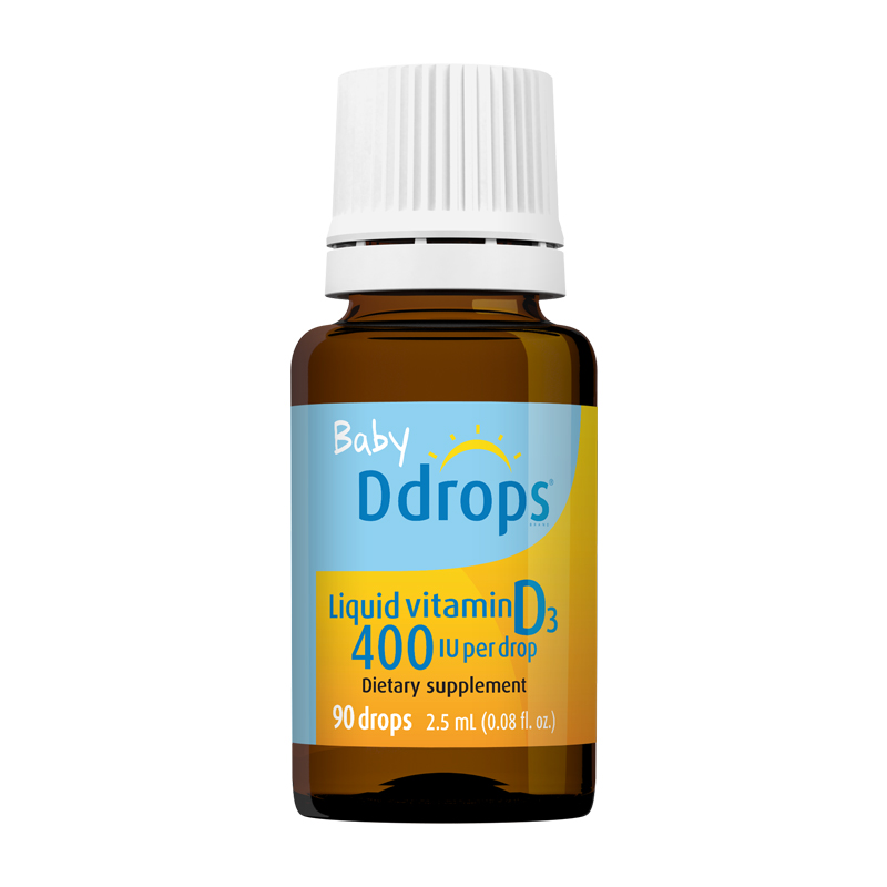 ddrops婴幼儿d3滴剂维生素d宝宝补钙drops新生儿400iu婴儿儿童vd3