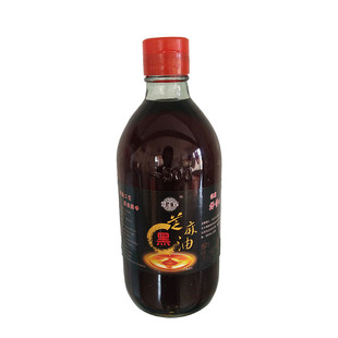 纯黑芝麻油麻油正宗无添加农家自榨月子非专用小磨油玻璃瓶装河北