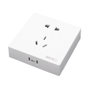 明线明装开关插座二开双控十孔带开关两开10孔多孔明线盒墙壁面板