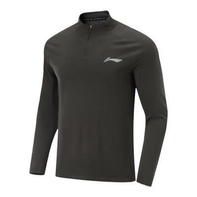 李宁正品男子简约立领长袖T恤