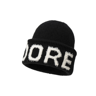 Fancet毛线帽子女款冬季潮大头围显脸小运动冷帽百搭保暖针织帽子