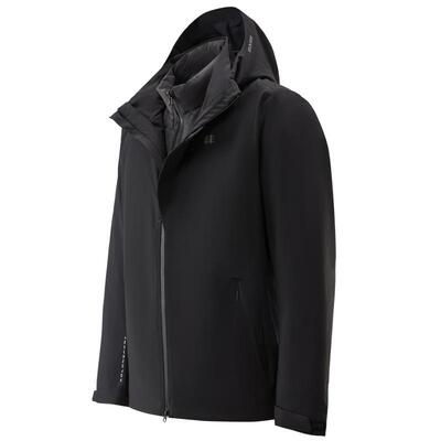 KOLON SPORT可隆冲锋衣2级防泼水防风男女户外冲锋衣羽绒三合一