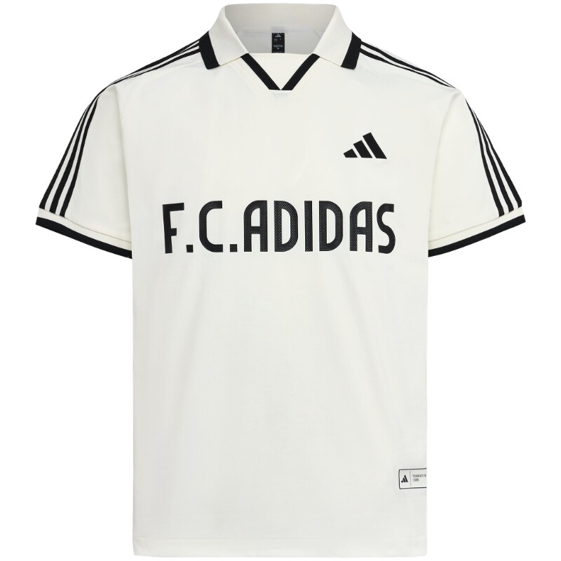 adidas阿迪达斯男女三条纹足球风凉感速干短袖POLO衫上衣LE2623