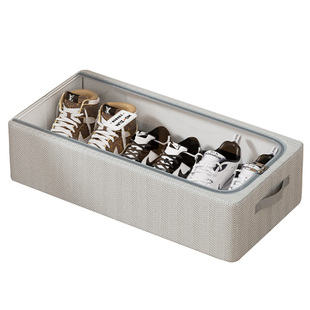 鞋子收纳神器透明省空间鞋柜架运动小白鞋存放盒床底可折叠放靴子