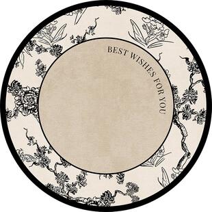 圆形地毯卧室摇摇椅地垫高级床边毯梳妆台椅子懒人沙发茶几客厅