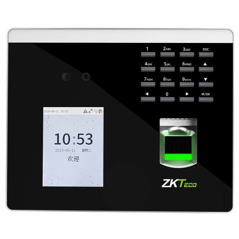 ZKTeco人脸识别考勤机xface100指纹面部门禁一体打卡机wifi智能科技员工上下班打卡机指纹门禁套餐签到机