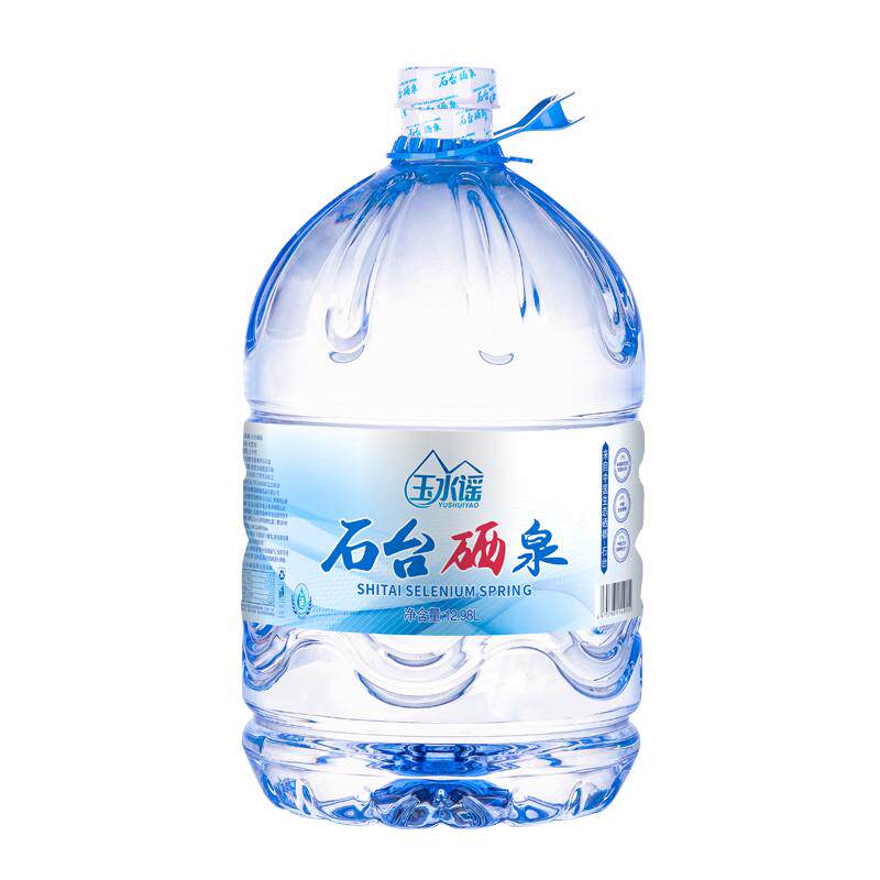 石台硒泉富含硒桶装山泉水12.98L