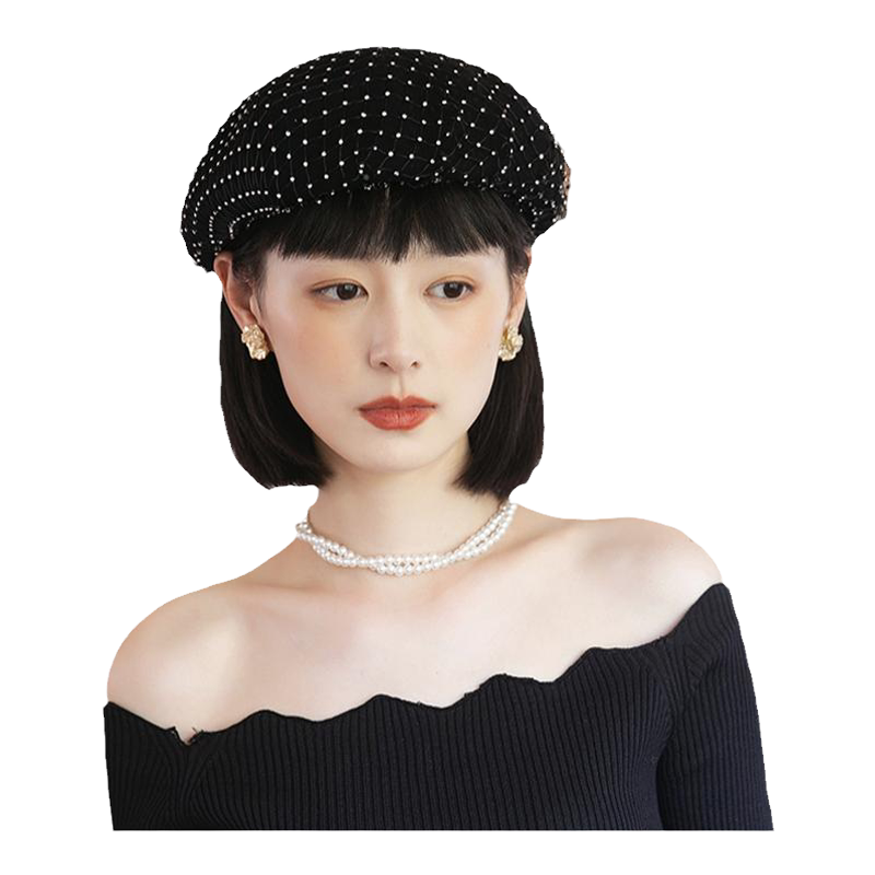 MauroPoli贝雷帽休闲女秋冬