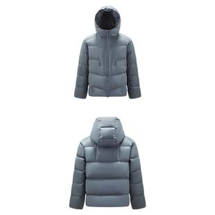 森马羽绒服男连帽面包服亮面三防抗静电外套发热保暖2025新款冬装