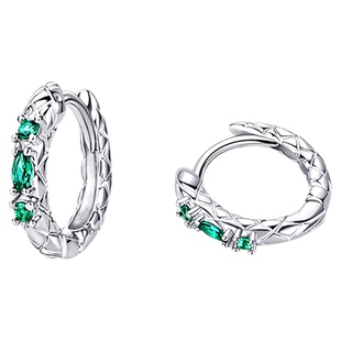 925纯银灵蛇耳环男士耳圈高级感耳扣单只小众设计冷淡风男生耳饰