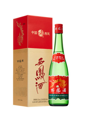 西凤酒红盖绿瓶52度凤香型白酒
