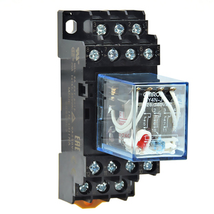 正品欧姆龙OMRON小型中间继电器MY4N-J MY4NJ 交流AC220V 4组14脚