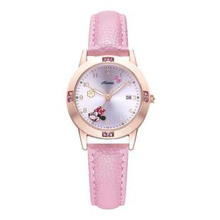 迪士尼儿童手表女孩只看时间小学生防水女生女童电子10岁新年礼物