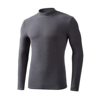 中领打底衫女内搭秋衣可外穿保暖内衣半高领男加厚上衣双面绒秋冬