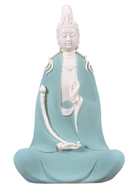 陶瓷器供奉如来大势至观世音菩萨