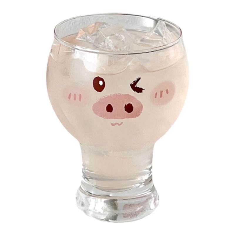 可爱猪猪啤酒杯卡通创意玻璃水杯