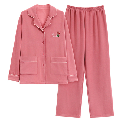 浪莎2024新款德绒睡衣女秋冬套装