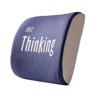 北欧棉麻靠枕办公室护腰枕记忆棉座椅靠垫枕腰垫车用沙发汽车腰靠